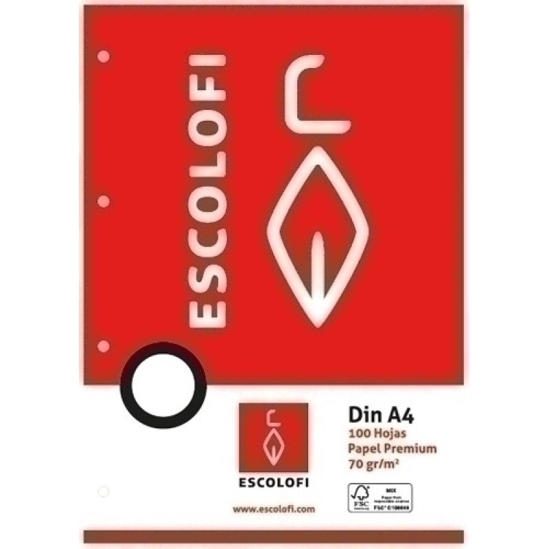 RECAMBIO ESCOLOFI A4 100h 4 TAL. PT.3,5