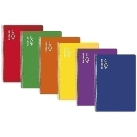 BLOCK ESCOLOFI Fº 50h LISO 70g VERDE - Pack de 5 unidades