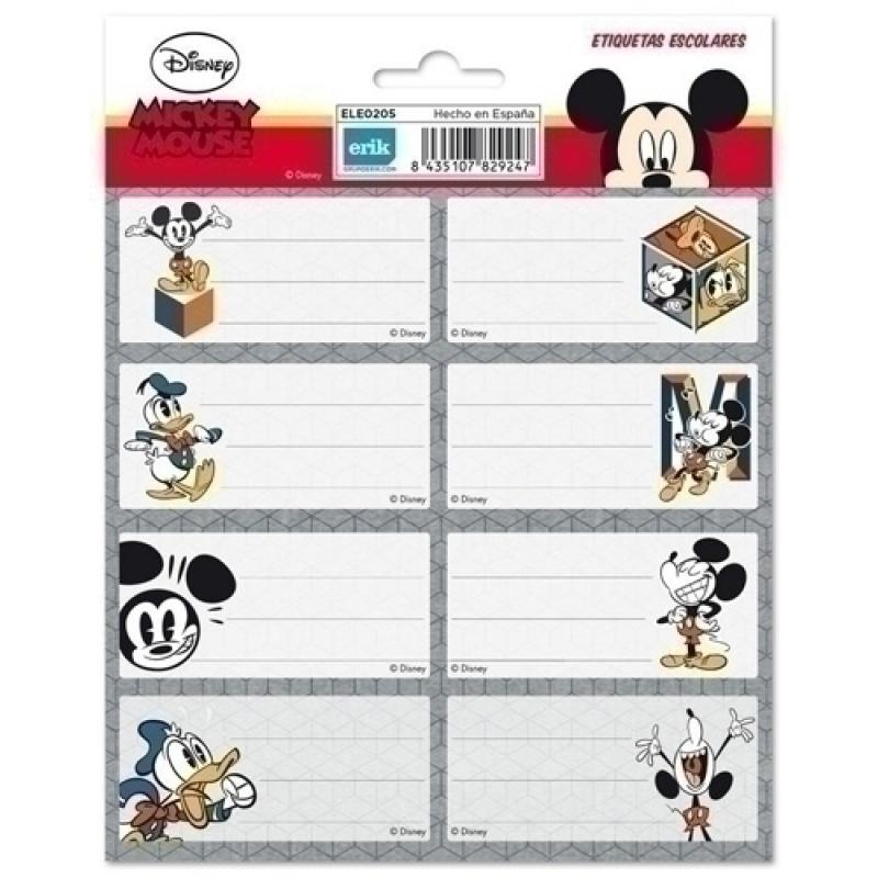ETIQUETA ESCOLAR ERIK 15,8x20 DISNEY