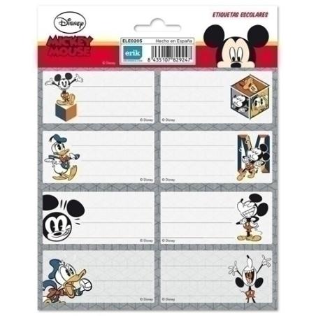 ETIQUETA ESCOLAR ERIK 15,8x20 DISNEY