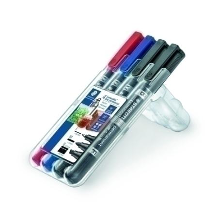 ROTUL.STAEDTL.LUMOCOLOR 348 DUO BOX 4 rotuladores - 348 SWP4