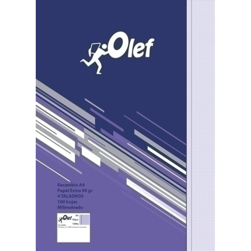 RECAMBIO OLEF A4 100h 4 TAL. MM.