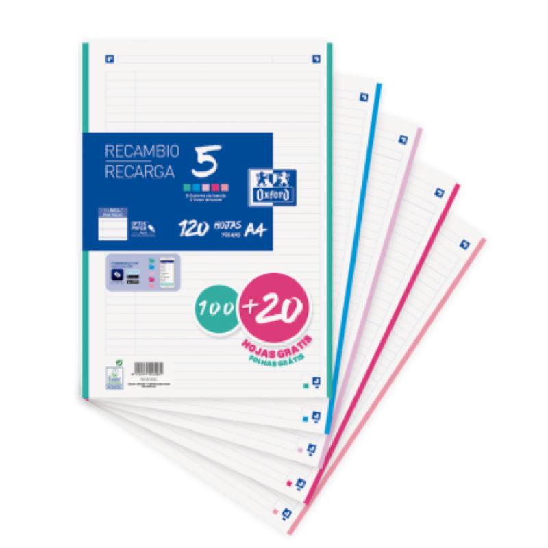 400159876 papel de cuaderno 210 x 297 mm (A4) 120 hojas