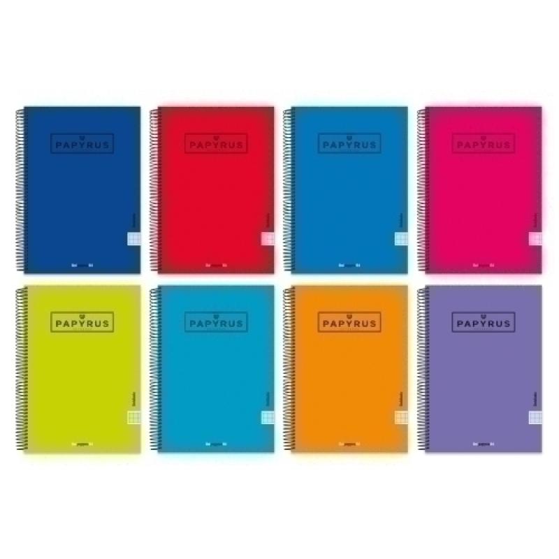 BLOC PAPYRUS UNICLAS Fº 80h P 3.5 SURT. - Pack de 5 unidades