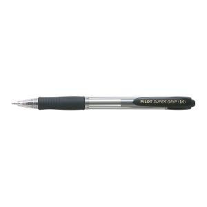 Super Grip Medium Negro Bolígrafo de punta retráctil con pulsador Medio 12 pieza(s) 2030001