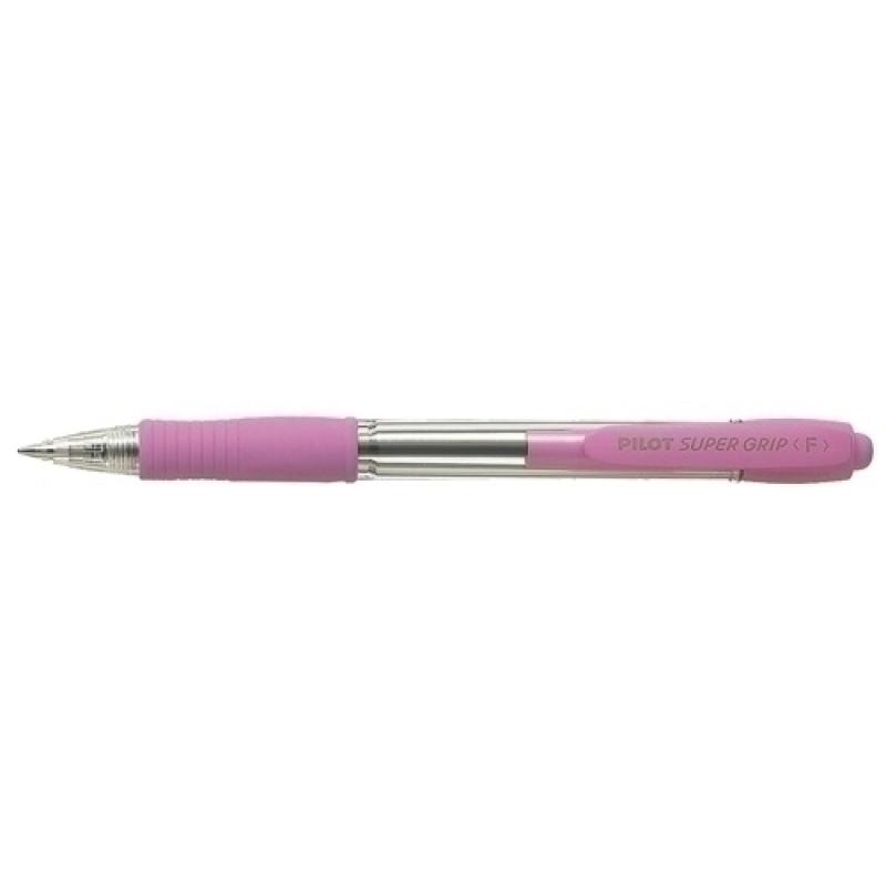 Pack 12 Unid. BOLIG.PILOT SUPERGRIP ROSA BPGP-10R-M-P
