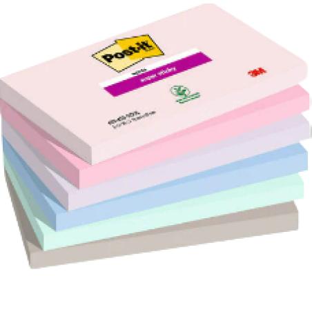 7100259202 nota autoadhesiva Rectángulo Azul, Verde, Gris, Rosa, Púrpura 90 hojas Autoadhesivo
