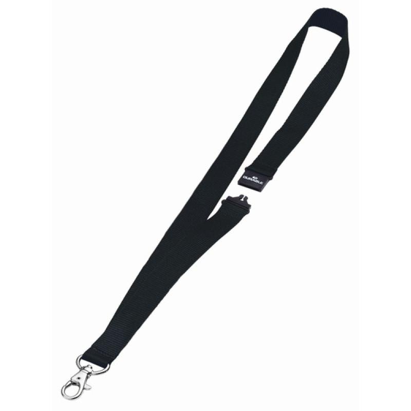 Pack 1 Unid. Cinta para portanombres de 20 mm de anchura con cierre de seguridad 813701 (Negro)