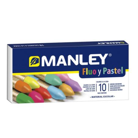 CERAS MANLEY FLUO/PASTEL ESTUCHE DE 10