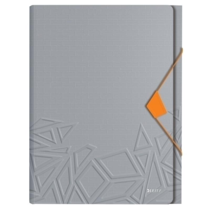 CLASIF.ACORD.LEITZ PP A4 6 SEP.GRIS - Pack de 5 unidades