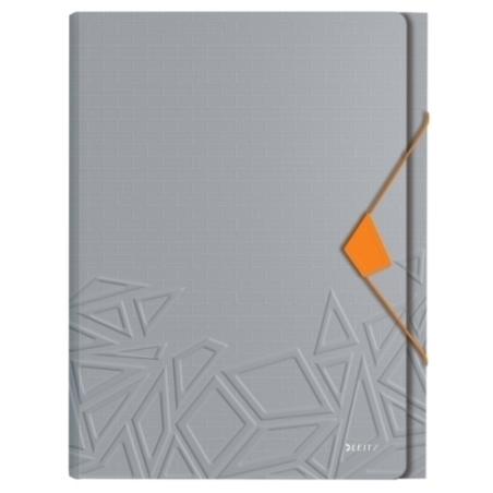 CLASIF.ACORD.LEITZ PP A4 6 SEP.GRIS - Pack de 5 unidades