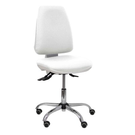 Silla Elche blanca asincro bali blanco ruedas de parqué
