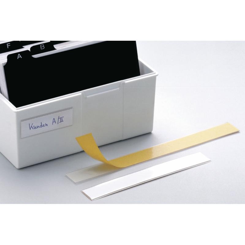 Labelfix 15 x 200 mm etiqueta autoadhesiva Rectángulo Blanco, Amarillo 10 pieza(s)
