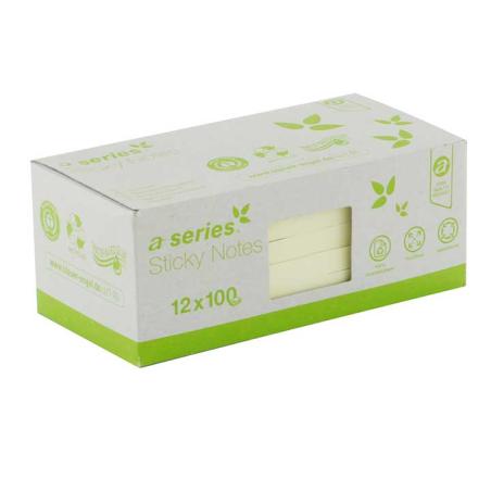 C. 12 BLOC NOTAS ADH A-SERIES RECICLADAS AM 75X75