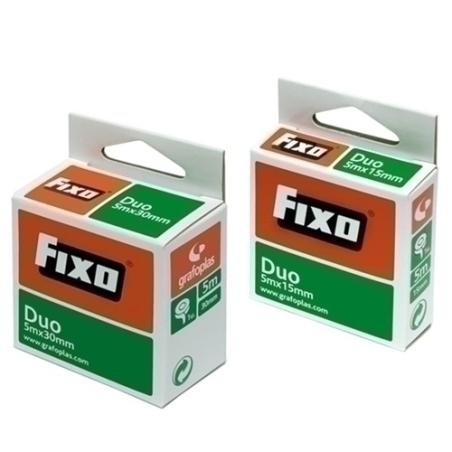 CINTA DOBLE CARA FIXO DUO 5x15 75600300 Pack 10 Unid.