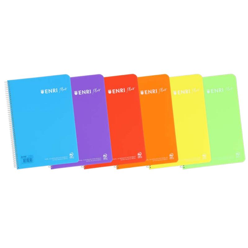 Plus cuaderno y block 80 hojas Colores surtidos