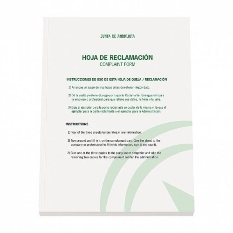 DOHE LIBRO DE RECLAMACIONES COMUNIDAD ANDALUCIA 2022 -5UD-