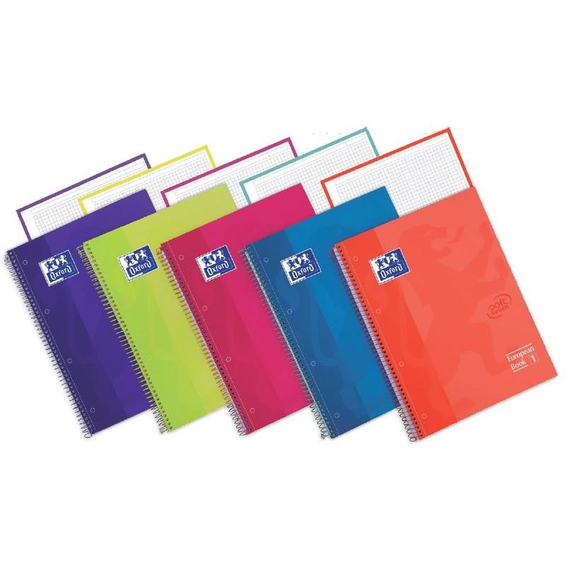 OXF CUAD A4 T.EXTR 80H 4X4 COR 400075554 Pack 5 Unid