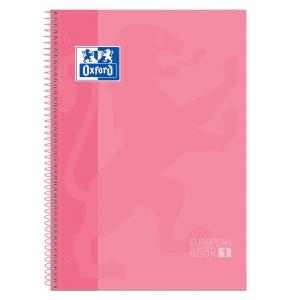 Europeanbook 1 cuaderno y block A4+ 80 hojas Rosa 400040984 Pack 5 Unid
