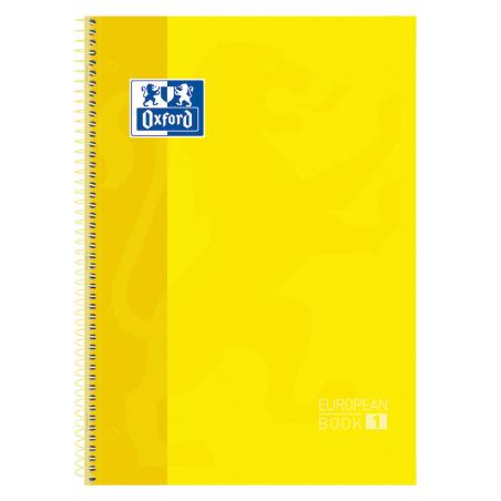 Europeanbook 1 cuaderno y block A4 80 hojas Amarillo 100430200 Pack 5 Unid