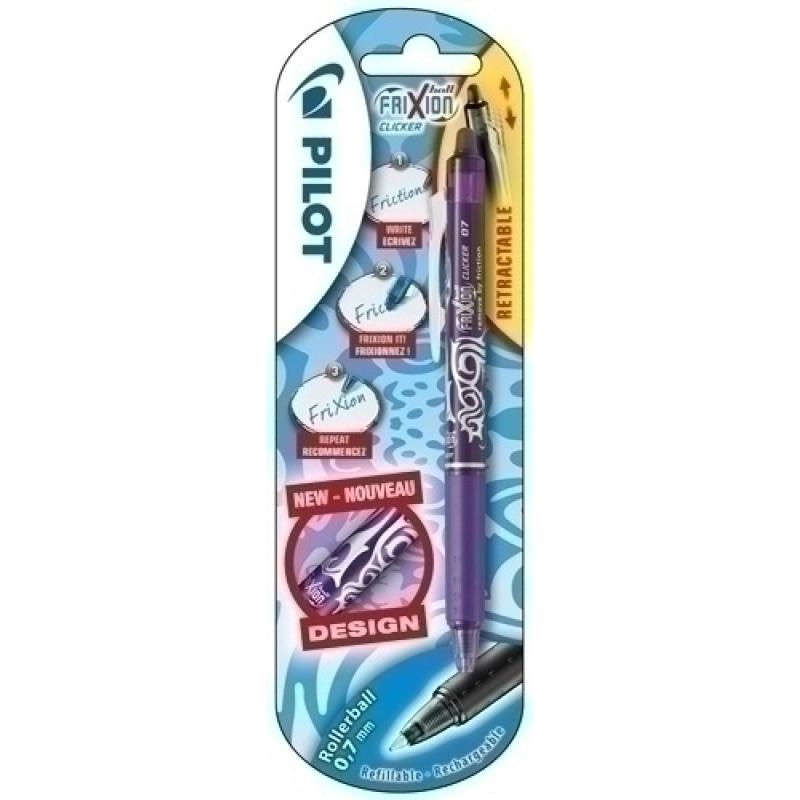 BOLIG.PILOT FRIXION BALL CLICKER VIOLETA - Pack de 12 unidades