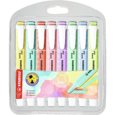 swing cool Pastel marcador 8 pieza(s) Punta de cincel Multicolor 275/8-08-1 Pack de 5 unidades