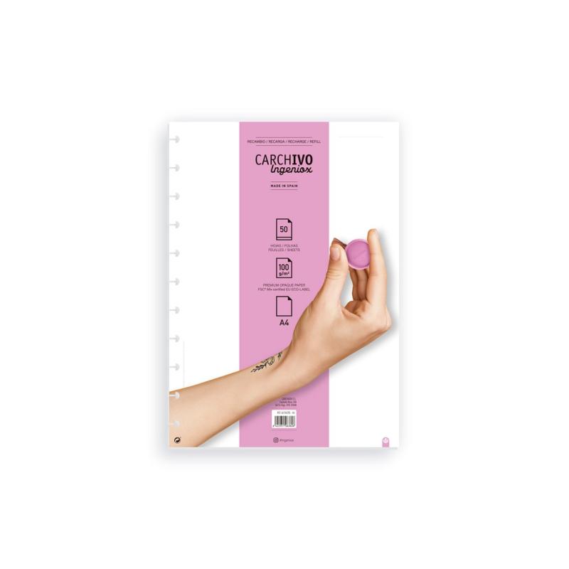 66104205 papel de cuaderno 210 x 297 mm (A4) 50 hojas