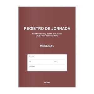 DOHE LIBRO DE REGISTRO DE JORNADA A4 MENSUAL 12 MESES 16 PÁGINAS -5U-