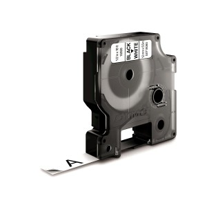 D1 - Etiquetas Durable - Negro sobre blanco - 12mm x 5.5m