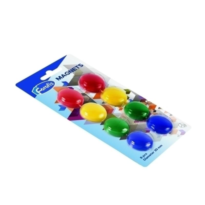 IMANES REDONDOS FOROFIS 30mm SURTIDO B/8