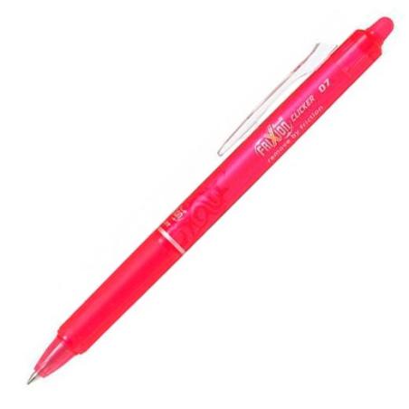 BOLIGRAFO RETR. PILOT FRIXION CLICKER 0.7MM ROSA - Pack de 12 unidades - BLRT-FR7-P