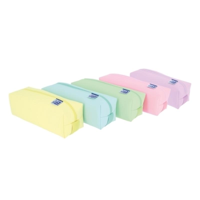 OXFORD ESTUCHE LIVE & GO CUADRADO GRANDE ESPONJOSO C/SURTIDOS PASTEL - Pack de 5 unidades - 400159977