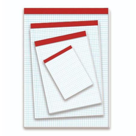 BLOC DE NOTAS SIN TAPA 60 GRS. FOLIO (215X310MM.) 80 HOJAS CUADRÍCULA 4X4 PACSA - Pack de 10 unidades - 18136