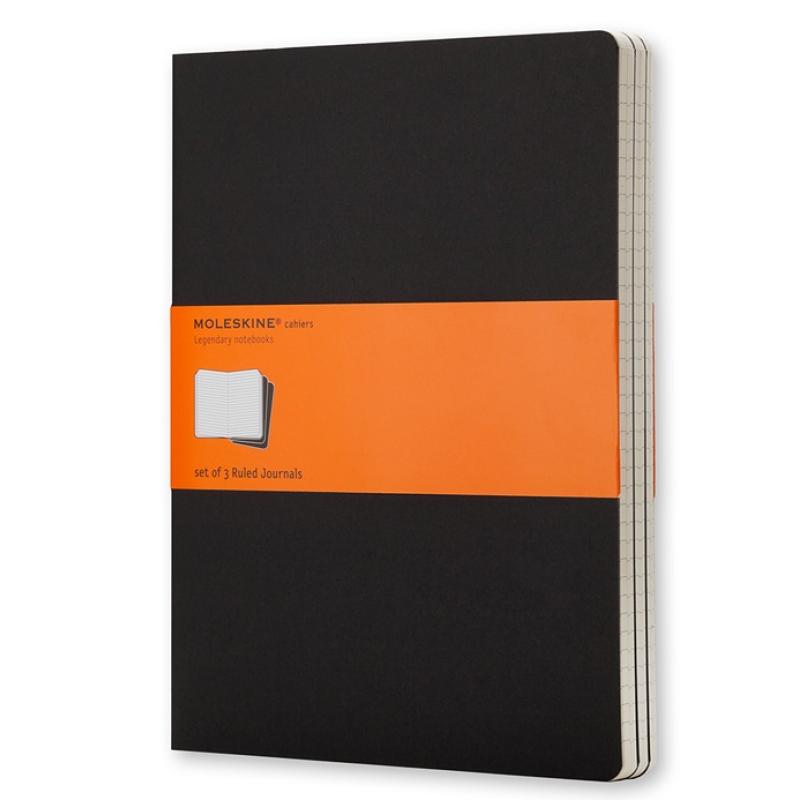 Cahier cuaderno y block 120 hojas Negro
