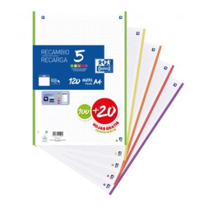 400148310 papel de cuaderno 210 x 297 mm (A4) 120 hojas