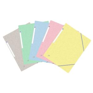 400117805 carpeta Cartón Azul, Verde, Gris, Amarillo, Rosa A4