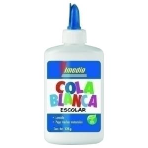 IMEDIO COLA BLANCA ESCOLAR BOTE 125GR NUEVO DISEÑO - Pack de 12 unidades