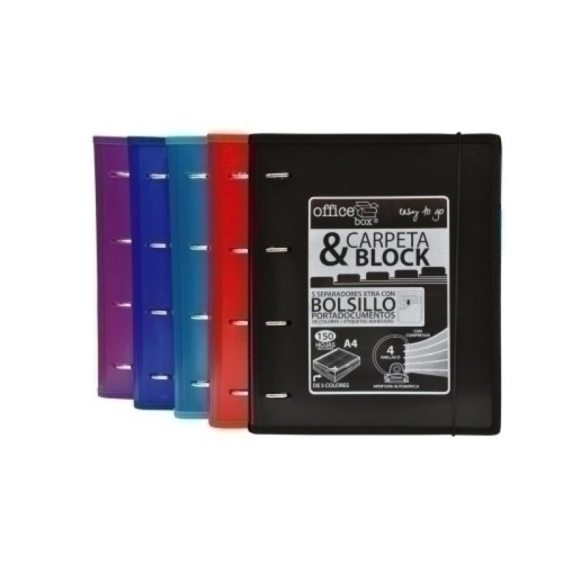 CARPEBLOC OFFICE BOX A4 4 A.32 SURTIDO 6