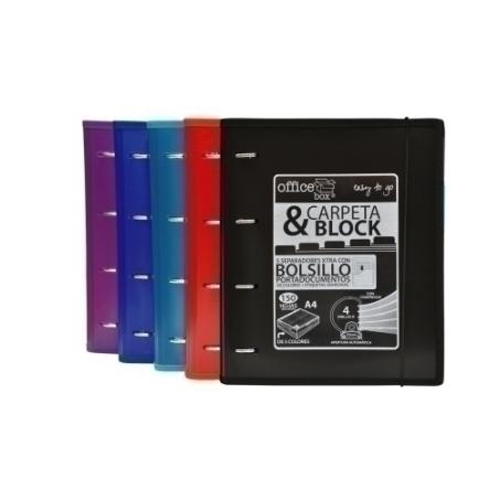 CARPEBLOC OFFICE BOX A4 4 A.32 SURTIDO 6