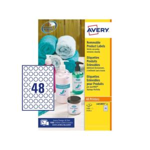L4850REV-25 etiqueta autoadhesiva Alrededor Blanco 1200 pieza(s)