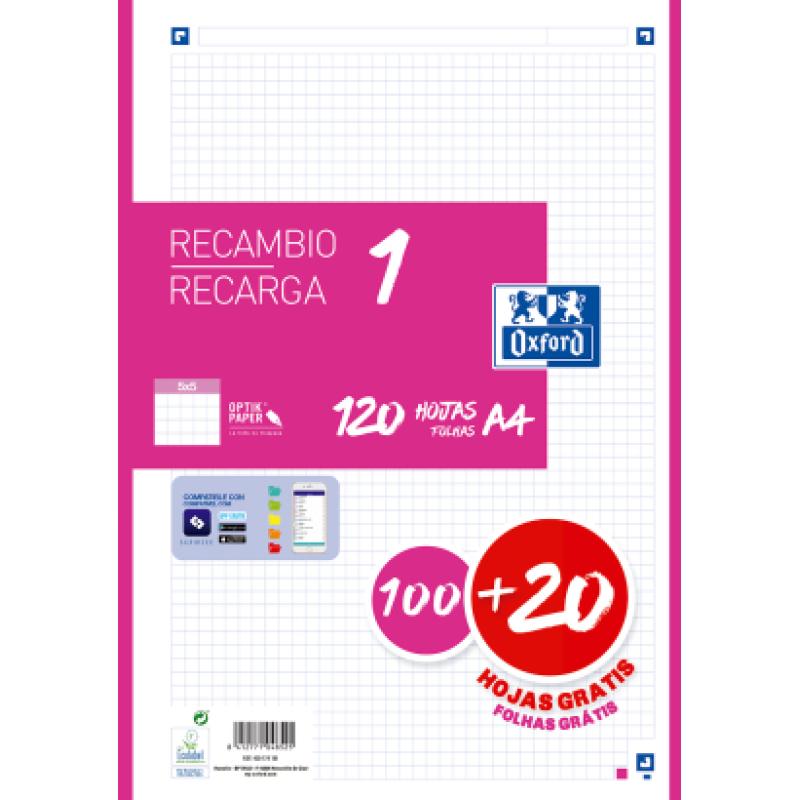 400174181 papel de cuaderno 210 x 297 mm (A4) 120 hojas
