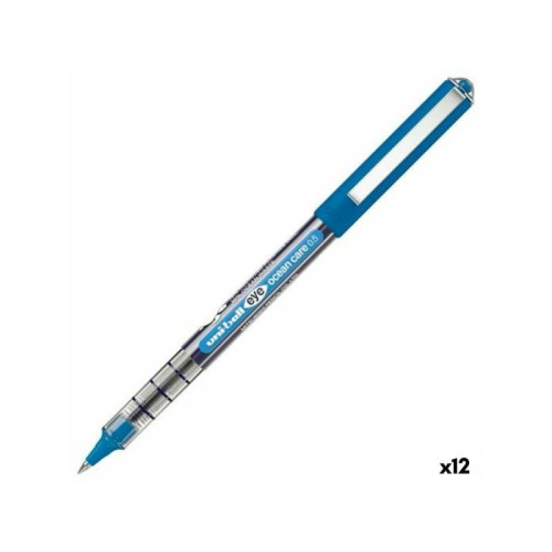 UNIBALL ROLLERBALL EYE OCEAN CARE UB-150ROP 0,5MM AZUL - Pack de 12 unidades