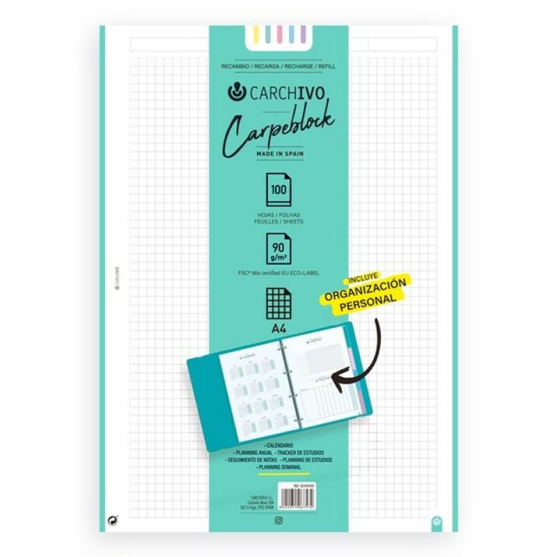 65410499 papel de cuaderno 210 x 297 mm (A4) 100 hojas