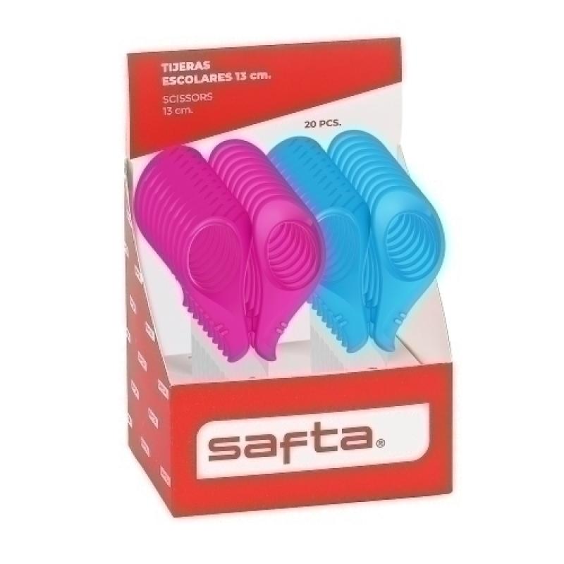 TIJERAS ESC. SAFTA 13 cm SURT.EXP.20