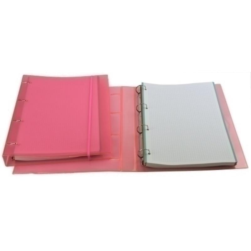 CARPEBLOC IBERPLAS NEON TRANS. A4 SURTID - Pack de 6 unidades