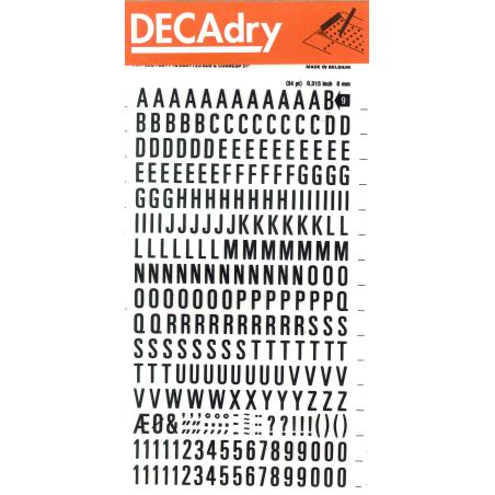 DD9F etiqueta autoadhesiva Permanente Negro