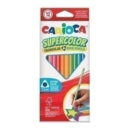 LAPICES COLOR CARIOCA SUPERC.TRI. C/12
