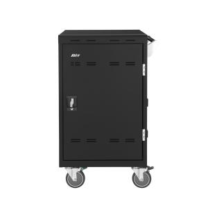 E24C+ Negro Laptop / Tablet Mesita con ruedas para multimedia