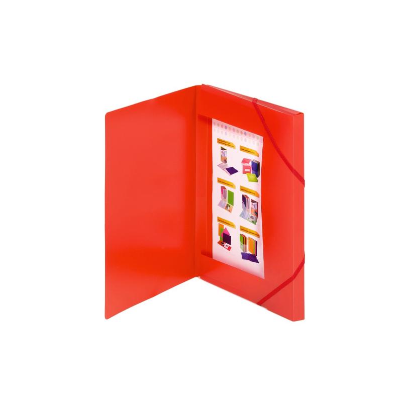 2033K12 carpeta Cartón, Polipropileno (PP) Rojo A4 - Pack 10 Unidades