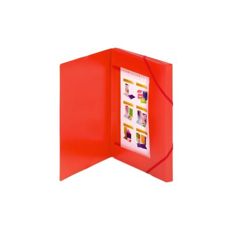 2033K12 carpeta Cartón, Polipropileno (PP) Rojo A4 - Pack 10 Unidades